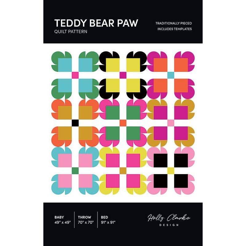 Teddy Bear Paw Quilt Pattern | Holly Clarke Design