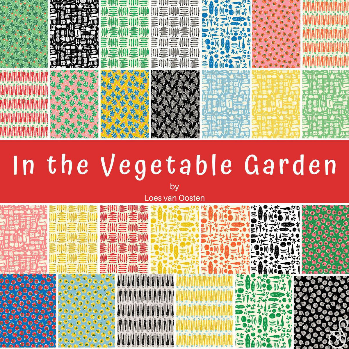 In the Vegetable Garden Fat Quarter Bundle | Loes Van Oosten | 27 FQs