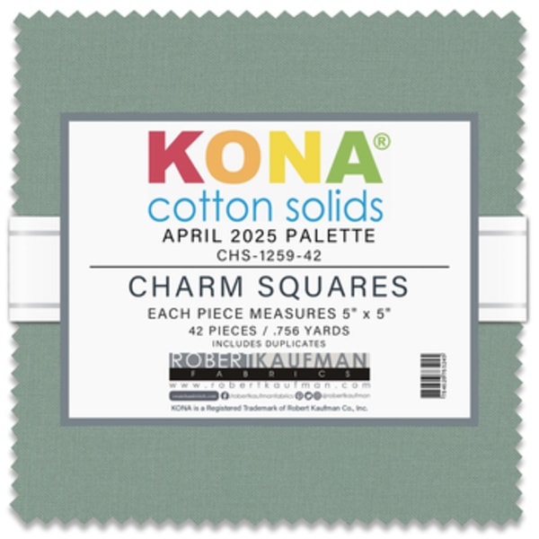 Kona Cotton 2025 Palette Charm Pack | 42 PCs - April