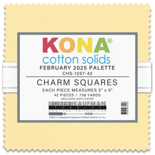 Kona Cotton 2025 Palette Charm Pack | 42 PCs - February