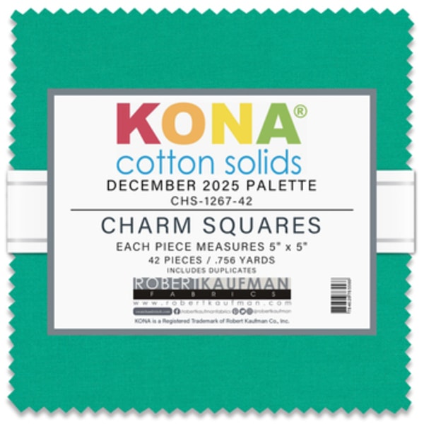 Kona Cotton 2025 Palette Charm Pack | 42 PCs - December