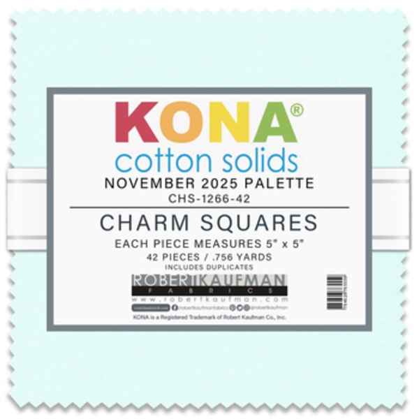 Kona Cotton 2025 Palette Charm Pack | 42 PCs - November