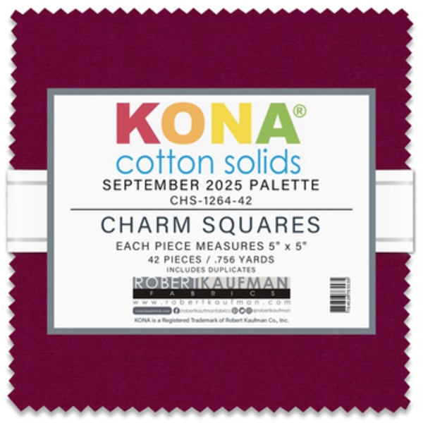 Kona Cotton 2025 Palette Charm Pack | 42 PCs - September