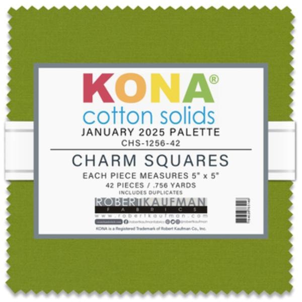 Kona Cotton 2025 Palette Charm Pack | 42 PCs - January