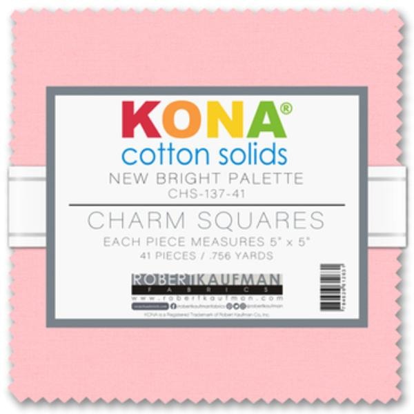 Kona Cotton New Bright Palette Charm Pack | 41 PCs