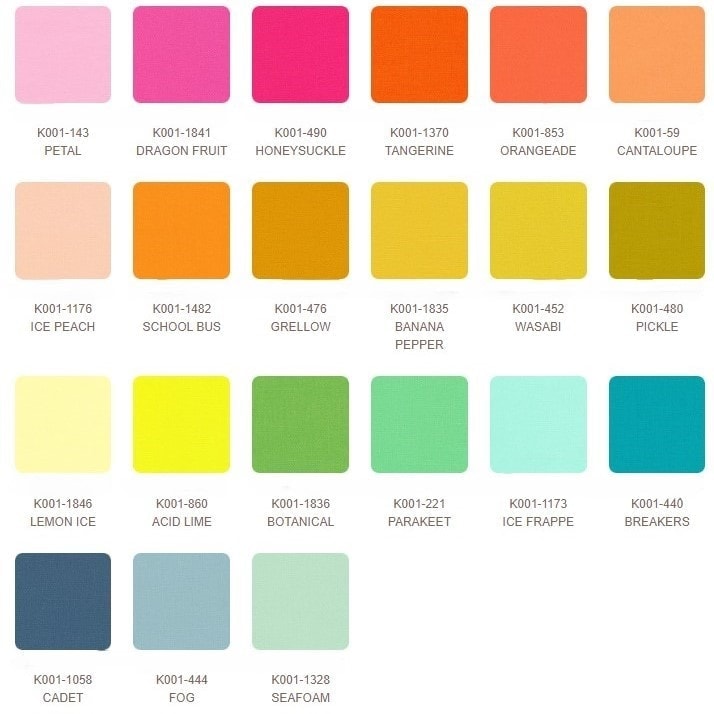 Kona Cotton Summer Days Palette Charm Pack | 42 PCs