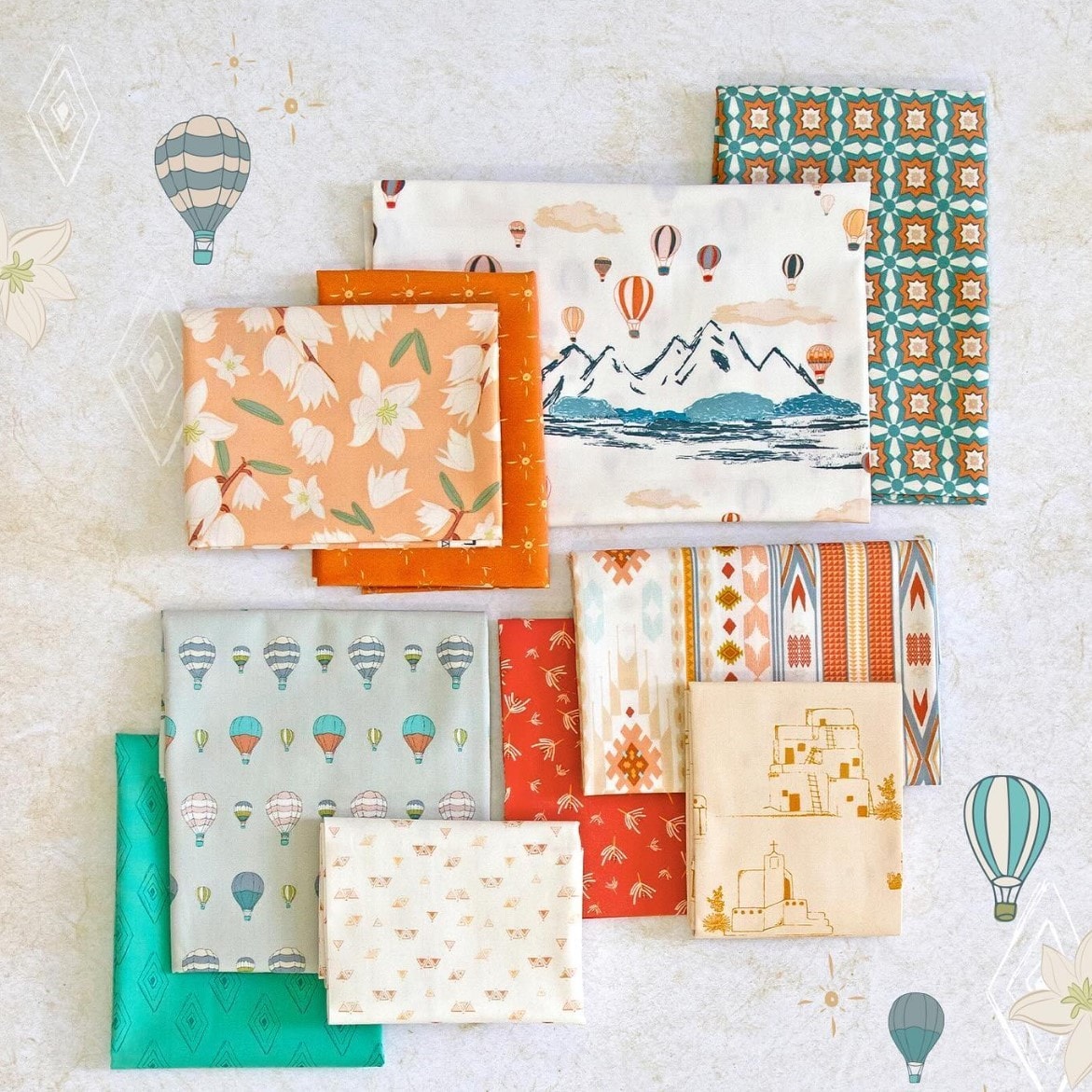 Land of Enchantment Fat Quarter Bundle | Becca Plymale | 12 FQs