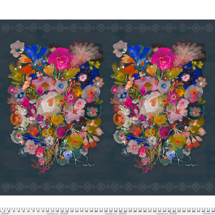 Large Delphiniums Panel | Sweet Somethings | 36" x 44" PANEL