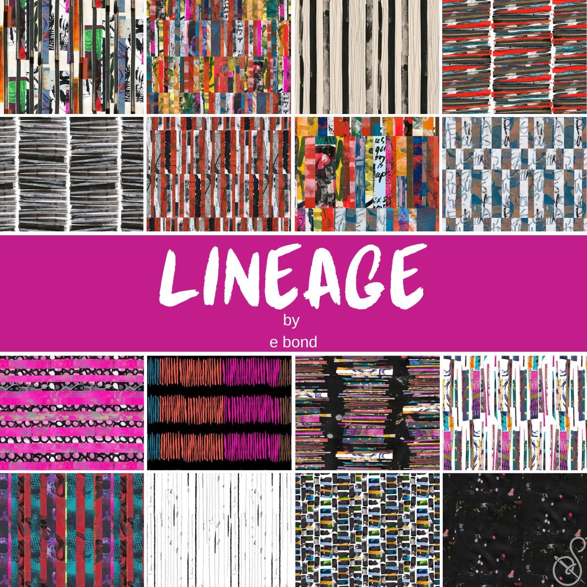 Lineage Fat Quarter Bundle | e bond | 16 FQs