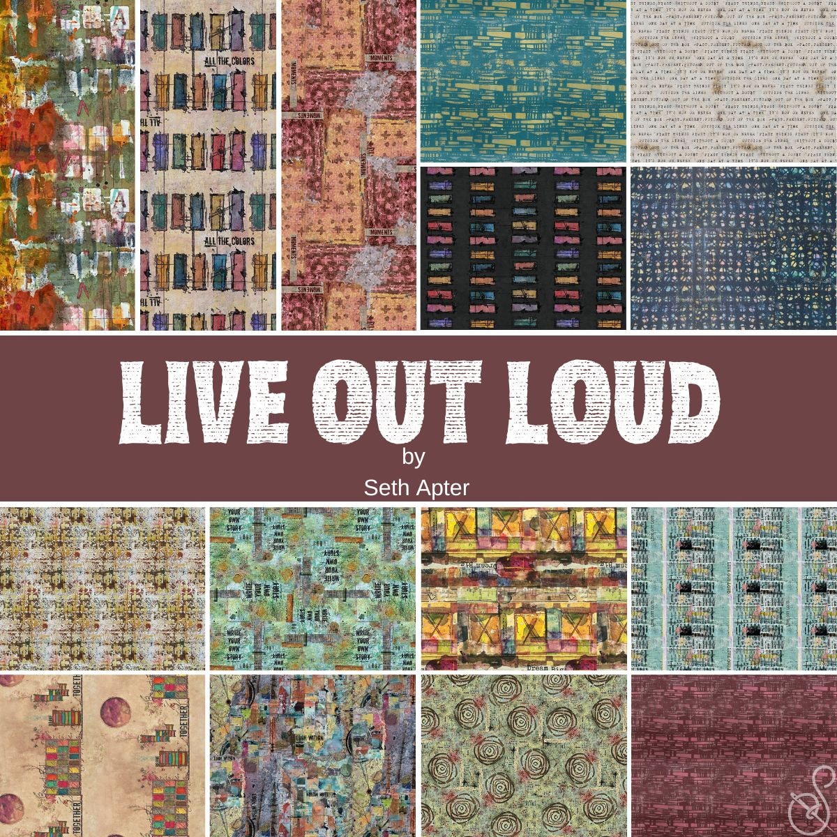 Live Out Loud Fat Quarter Bundle | Seth Apter | 15 FQs