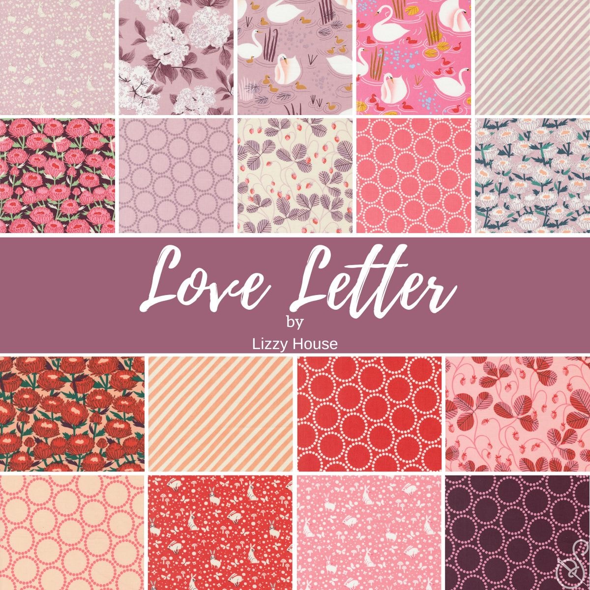 Love Letter Half Yard Bundle | Lizzy House