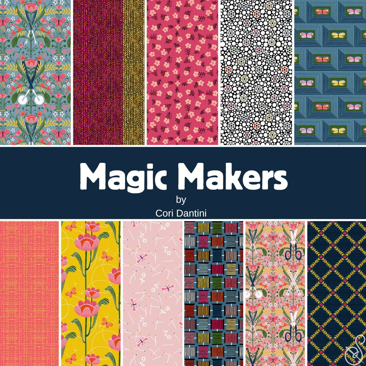 Magic Makers Fat Quarter Bundle | Cori Dantini | 11 FQs+1 Panel