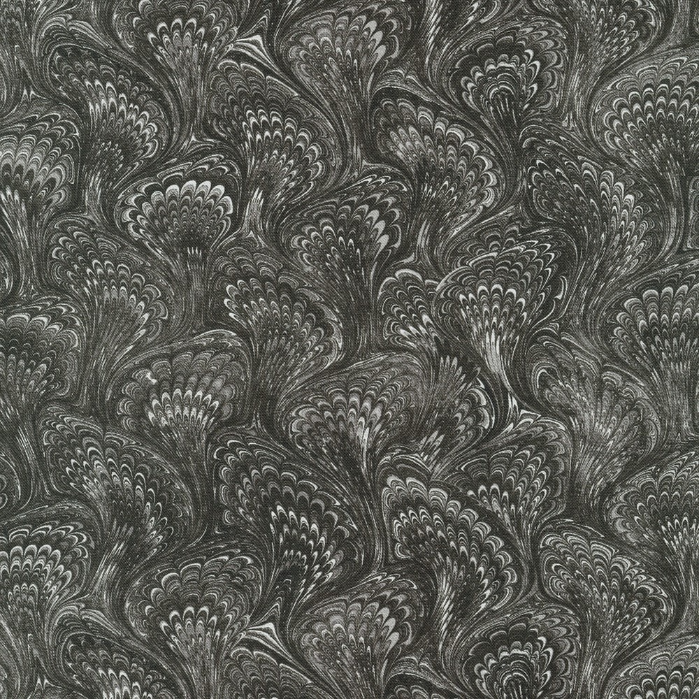 Marbled Endpaper - Charcoal