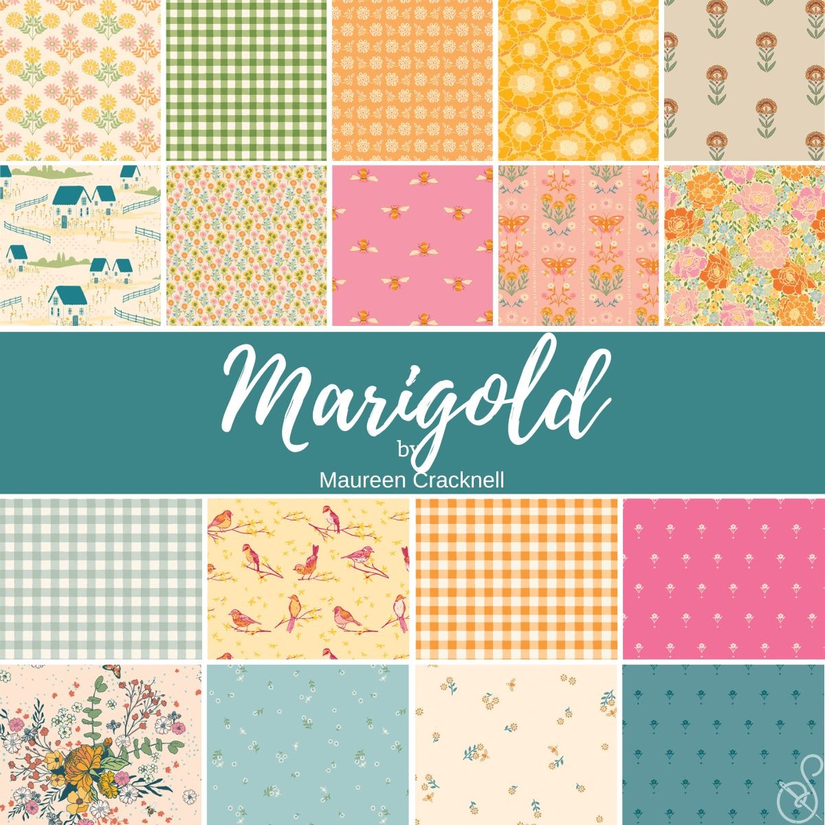 Marigold Half Yard Bundle | Maureen Cracknell | 18 SKUs