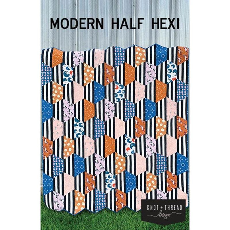 Modern Half Hexi Quilt Pattern | Knot + Thread Design