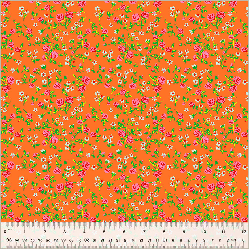 Mousy Floral - Tangerine