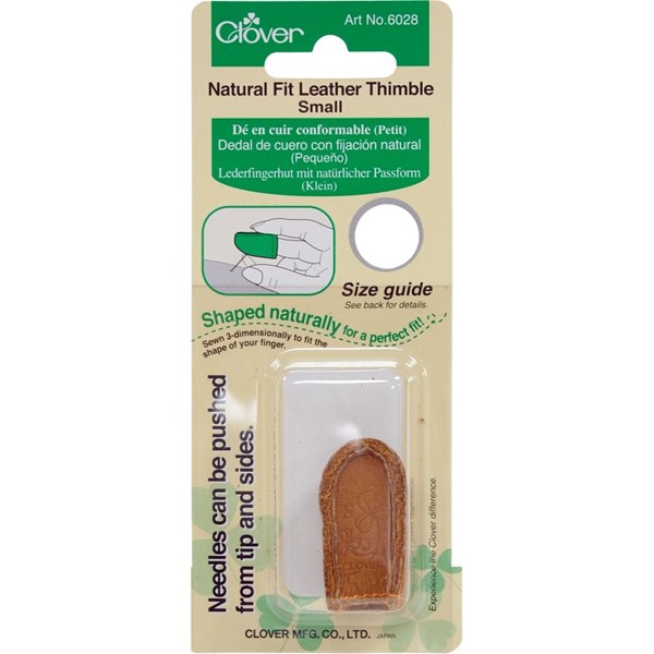 Natural Fit Leather Thimble by Clover