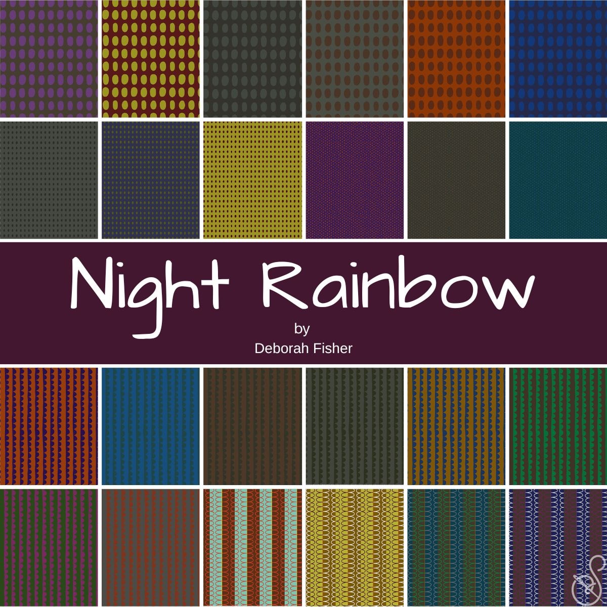 Night Rainbow Fat Quarter Bundle | Deborah Fisher | 24 FQs