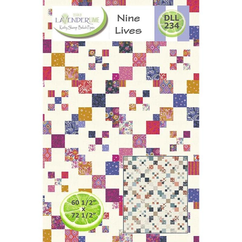 Nine Lives Quilt Pattern | Lavender Lime