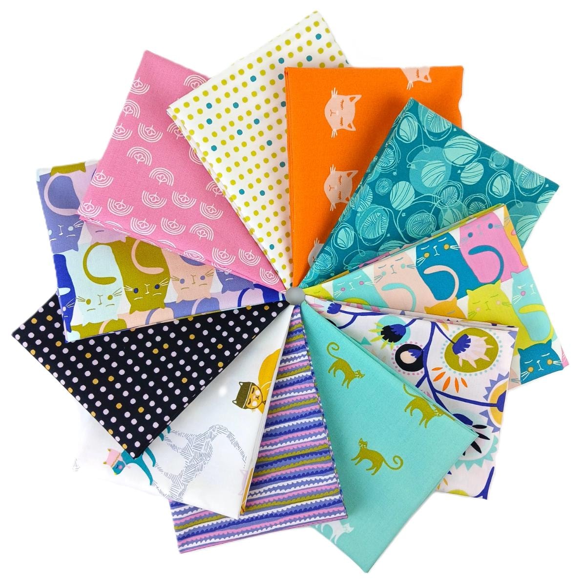 Oh, Meow! Fat Quarter Bundle | Jessica Swift | 11 FQs