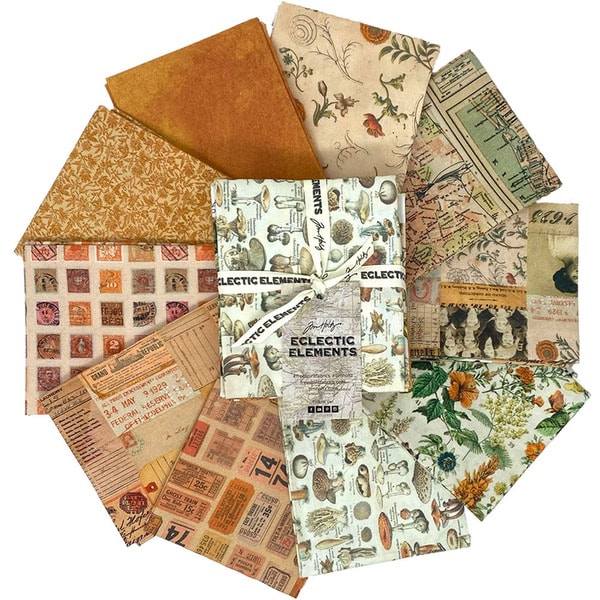 Orange Palette Fat Quarter Bundle | Tim Holtz | 10 FQs