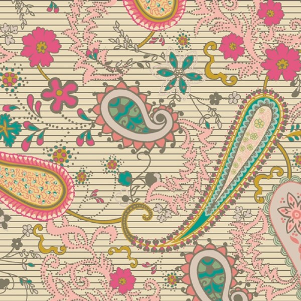 Paisleys Forever - Rosa Paisleys Forever - Rosa