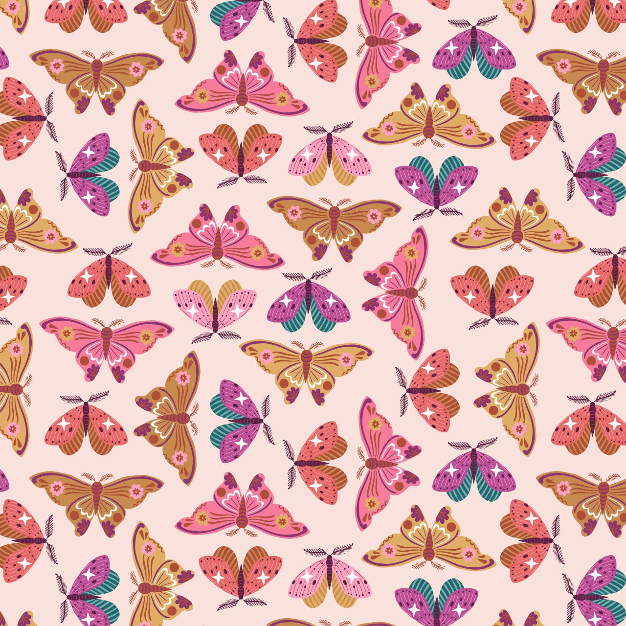 Pastel Moths