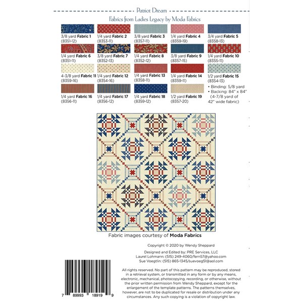 Patriot Dream Quilt Pattern | Wendy Sheppard