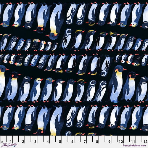 Penguins and Puffins - Black