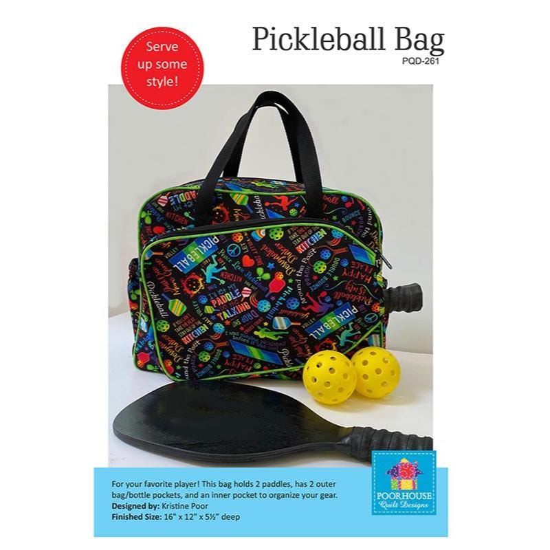 Pickleball Bag Pattern | Poor House Quilt Designs