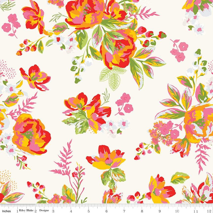 Picnic Florals Main WIDE - Cream