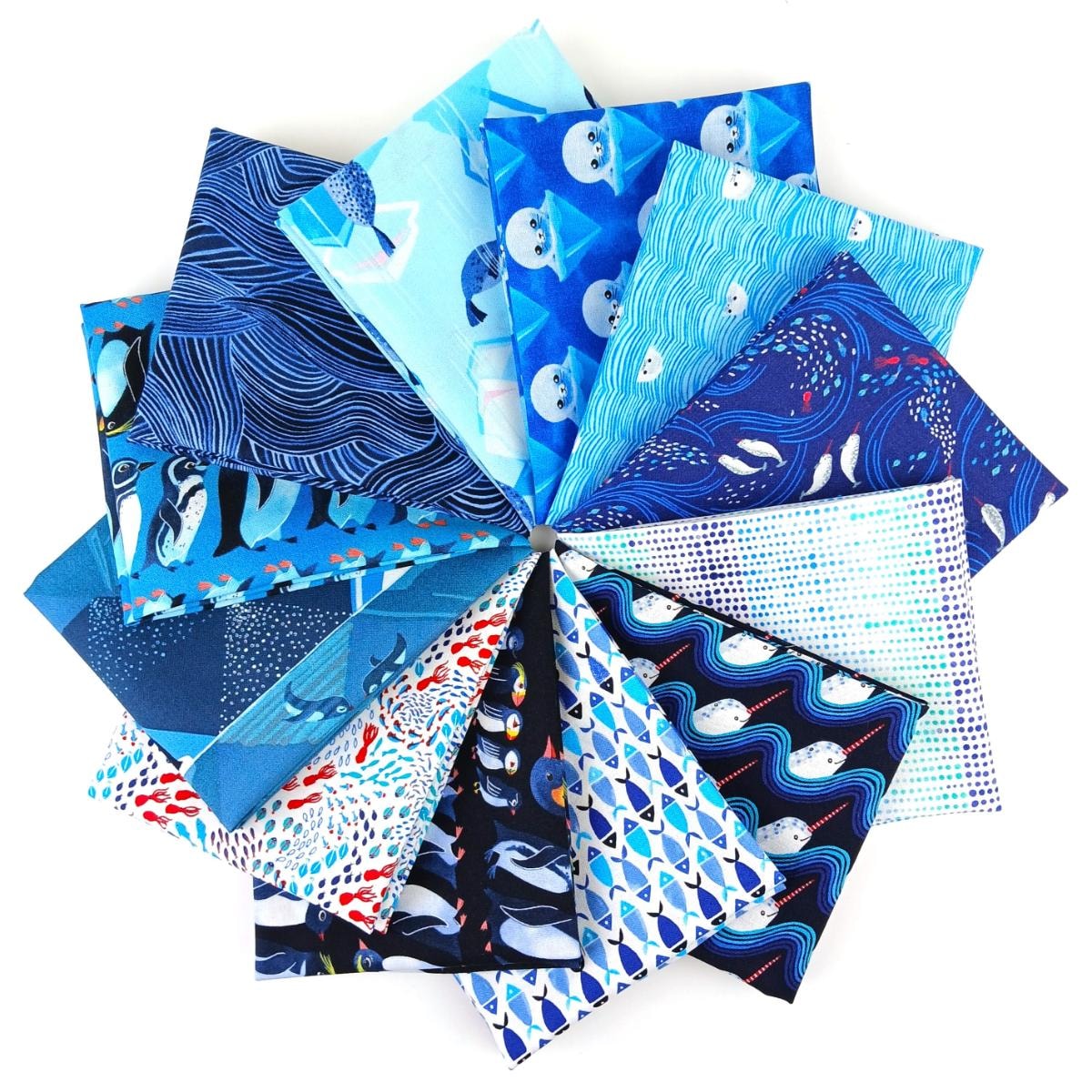 Polar Seas Fat Quarter Bundle | Katy Tanis | 12 FQs