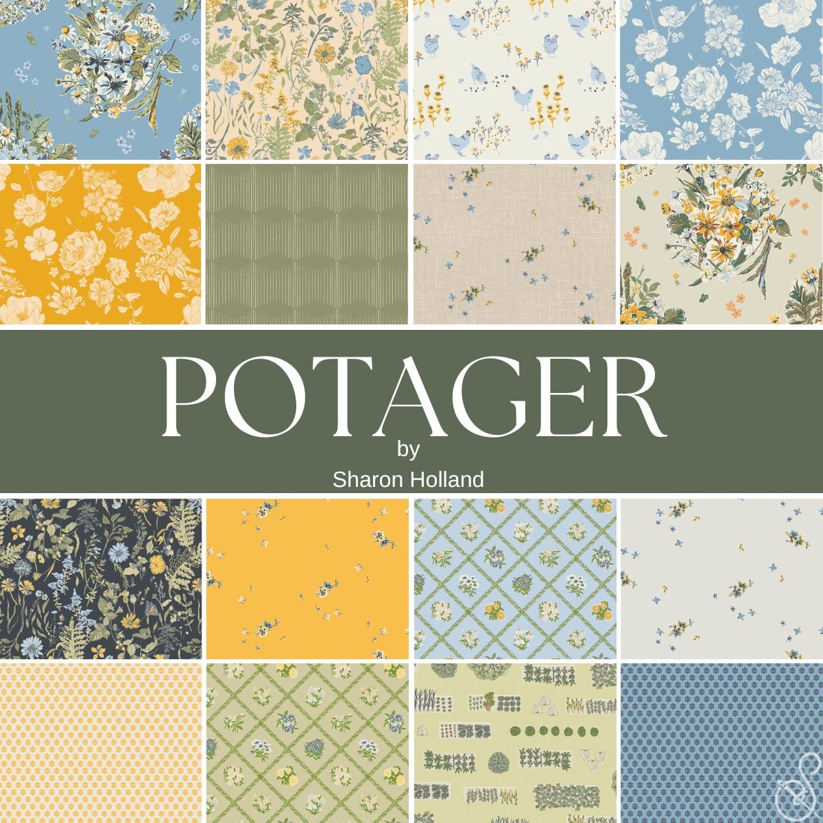 Potager Fat Quarter Bundle | Sharon Holland | 16 FQs