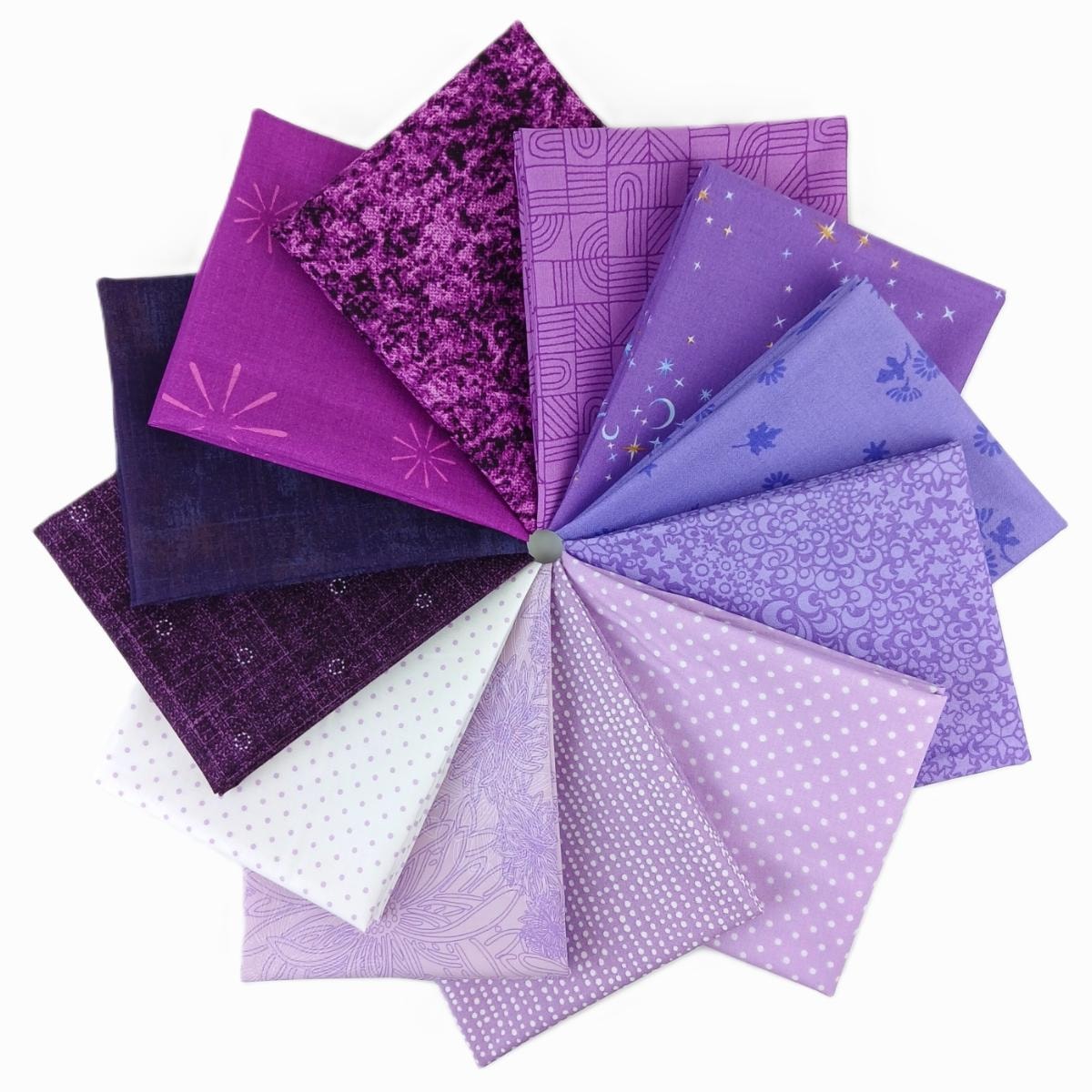 Color Play Purple Rain Fat Quarter Bundle