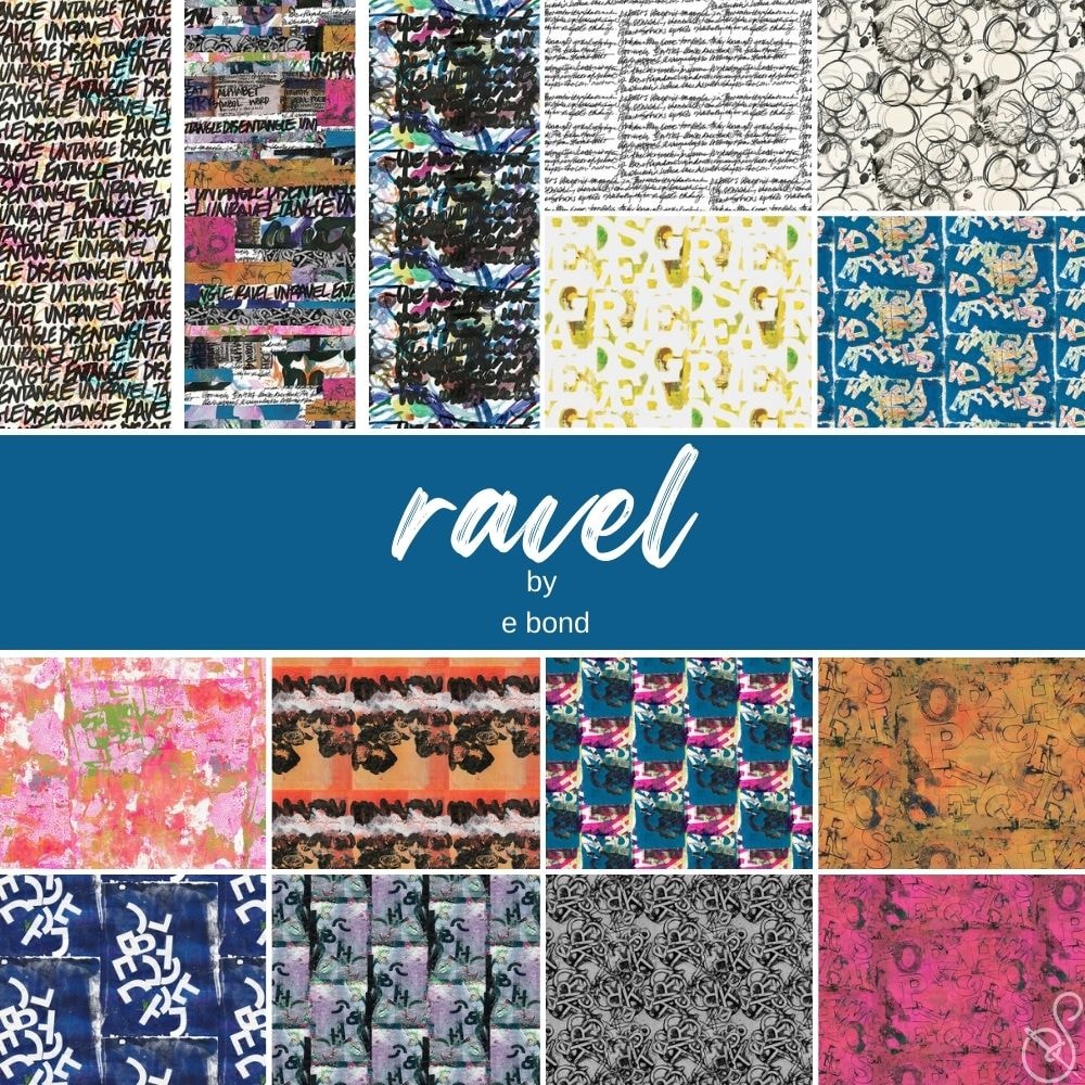 Ravel Fat Quarter Bundle | e bond | 14 FQs