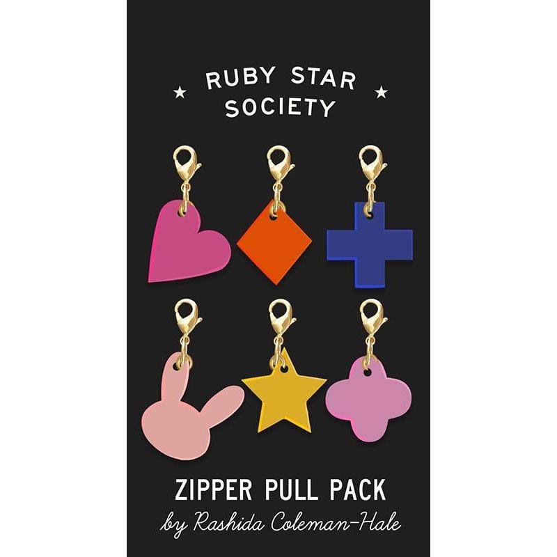 Ruby Star Society Zipper Pulls - Woodland Park Acrylic Set of 6