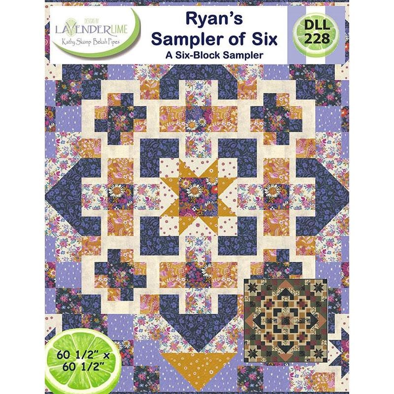 Ryan's Sampler of Six Quilt Pattern | Lavender Lime