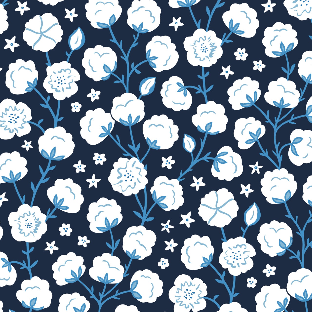 Sapphire Skies Floral