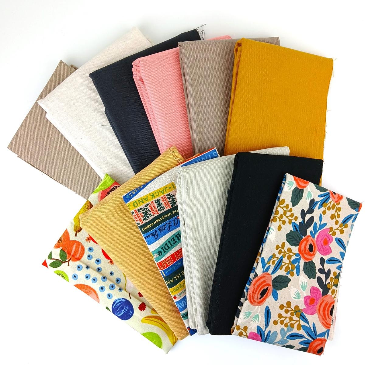 Scraptastic Quarter Yard Bundle - Assorted Canvas