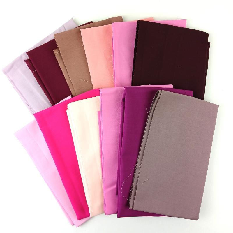 Scraptastic Quarter Yard Bundle - Wine Solids