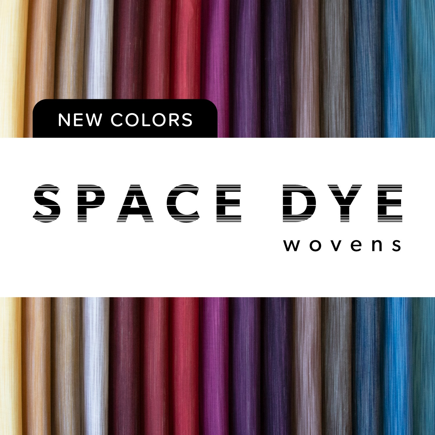 Space Dye Wovens Fat Quarter Bundle New Colors 2024 | FIGO Studio | 15 FQs