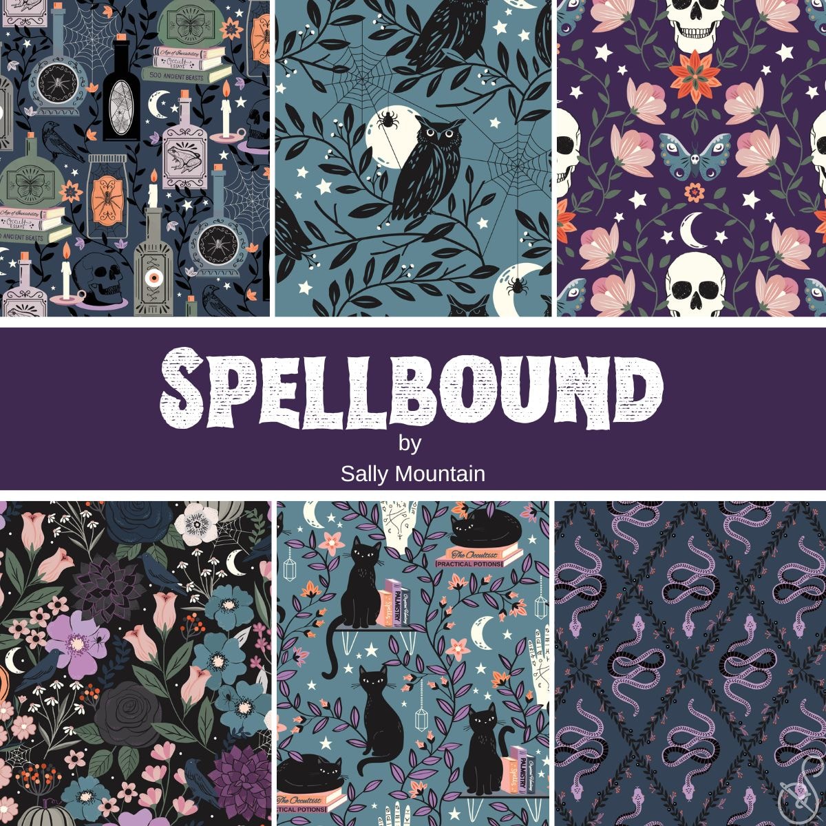 Spellbound Fat Quarter Bundle | Sally Mountain | 6 FQs