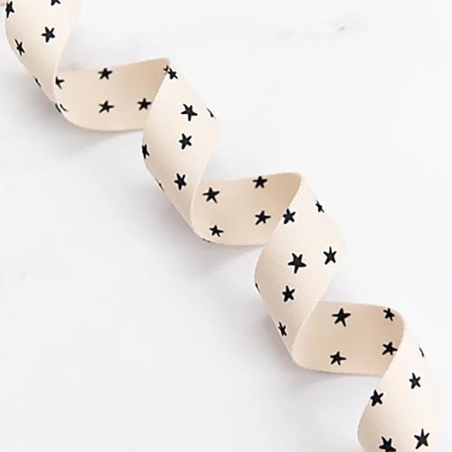 Starry Webbing - 1.5" - Natural/Black