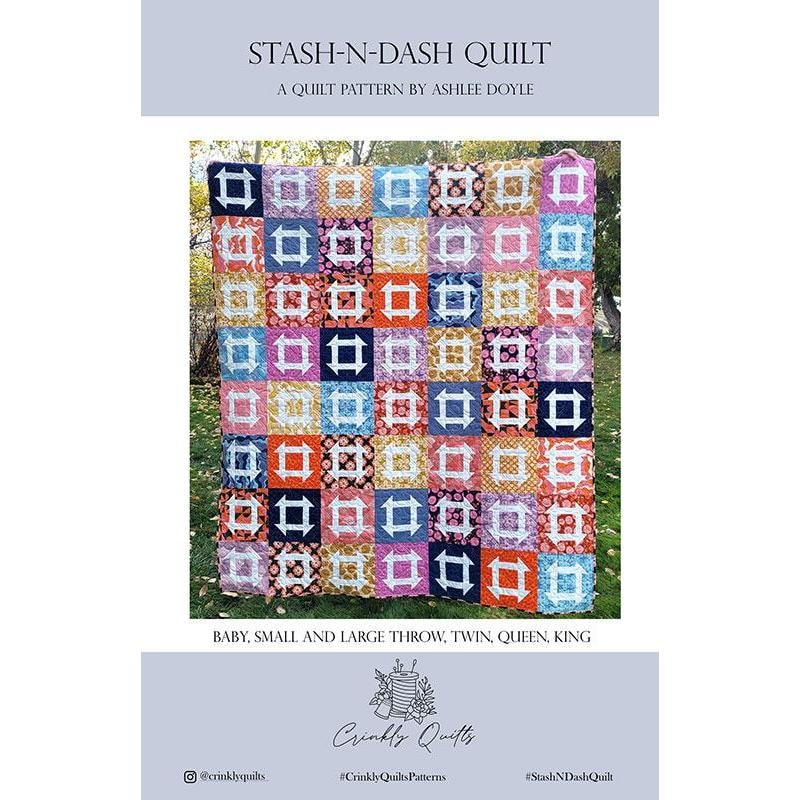 Stash-N-Dash Quilt Pattern | Crinkly Quilts