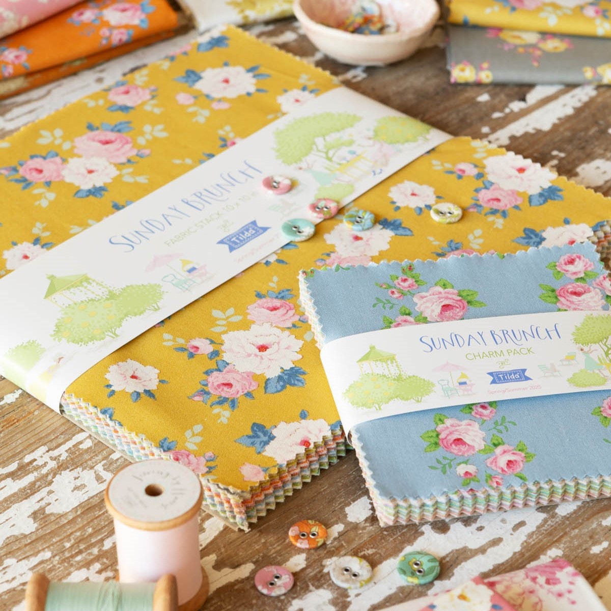 Sunday Brunch Charm Pack | Tilda Fabrics | 40 PCs