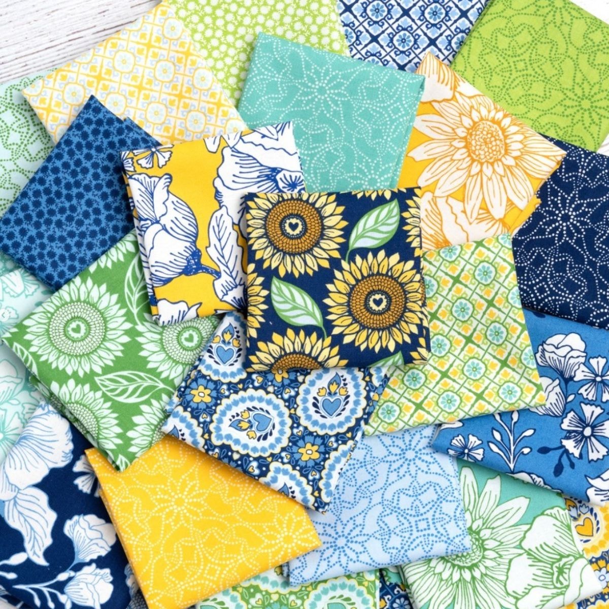 Sunflowers In My Heart Fat Quarter Bundle | Kate Spain | 29 SKUs