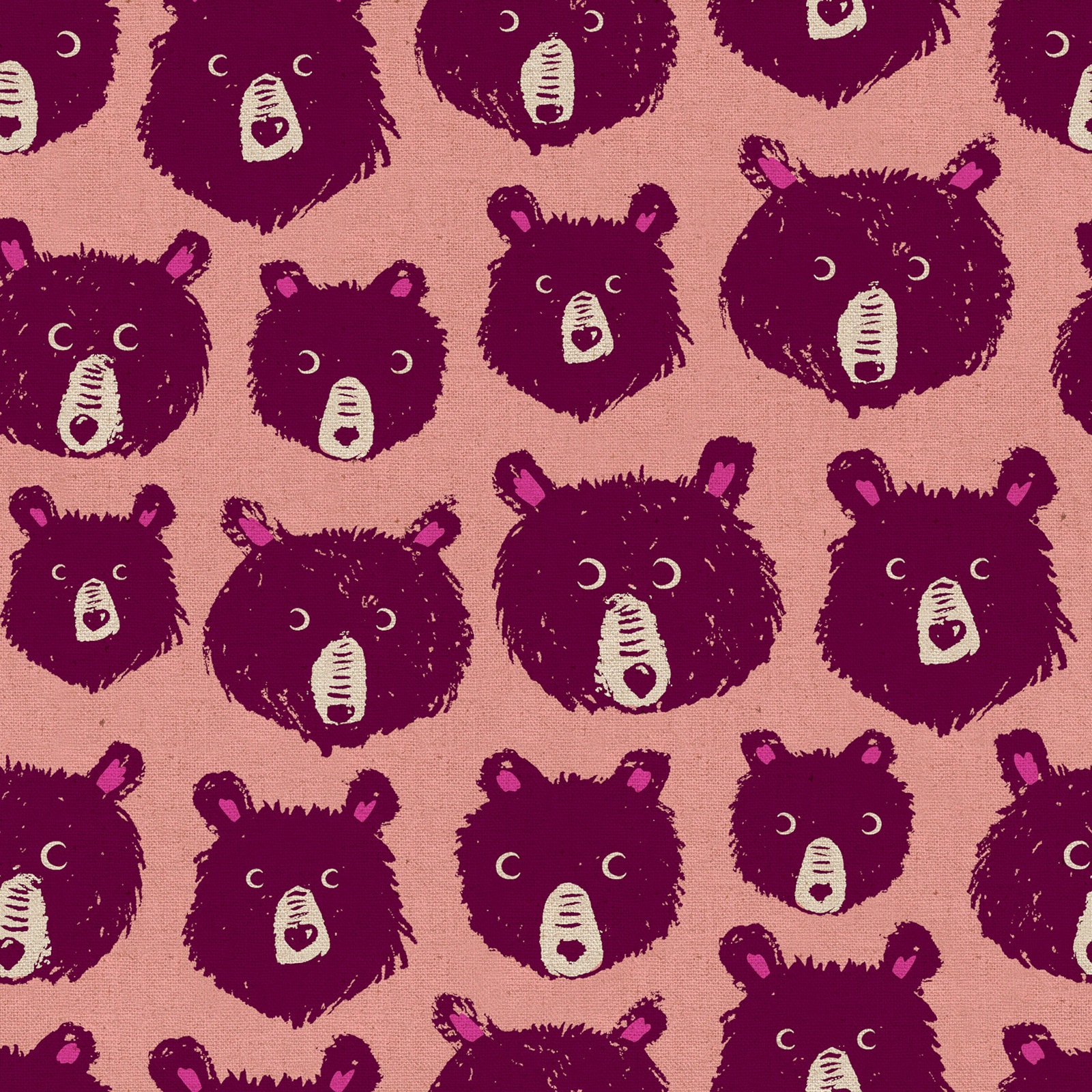 Teddy and The Bears - Peach Fizz CANVAS