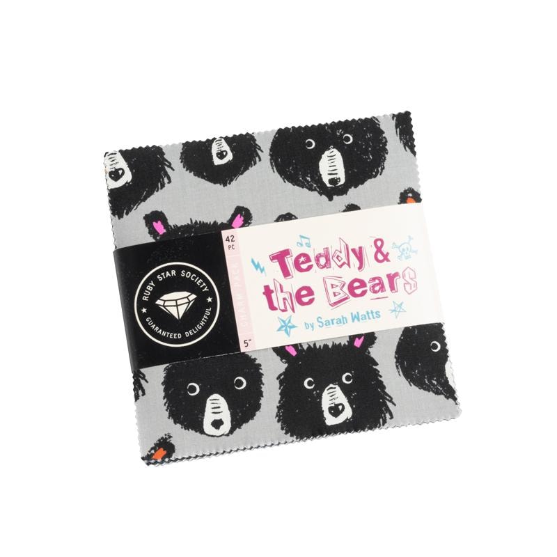 Teddy & The Bears Charm Pack | Sarah Watts | 42 PCs