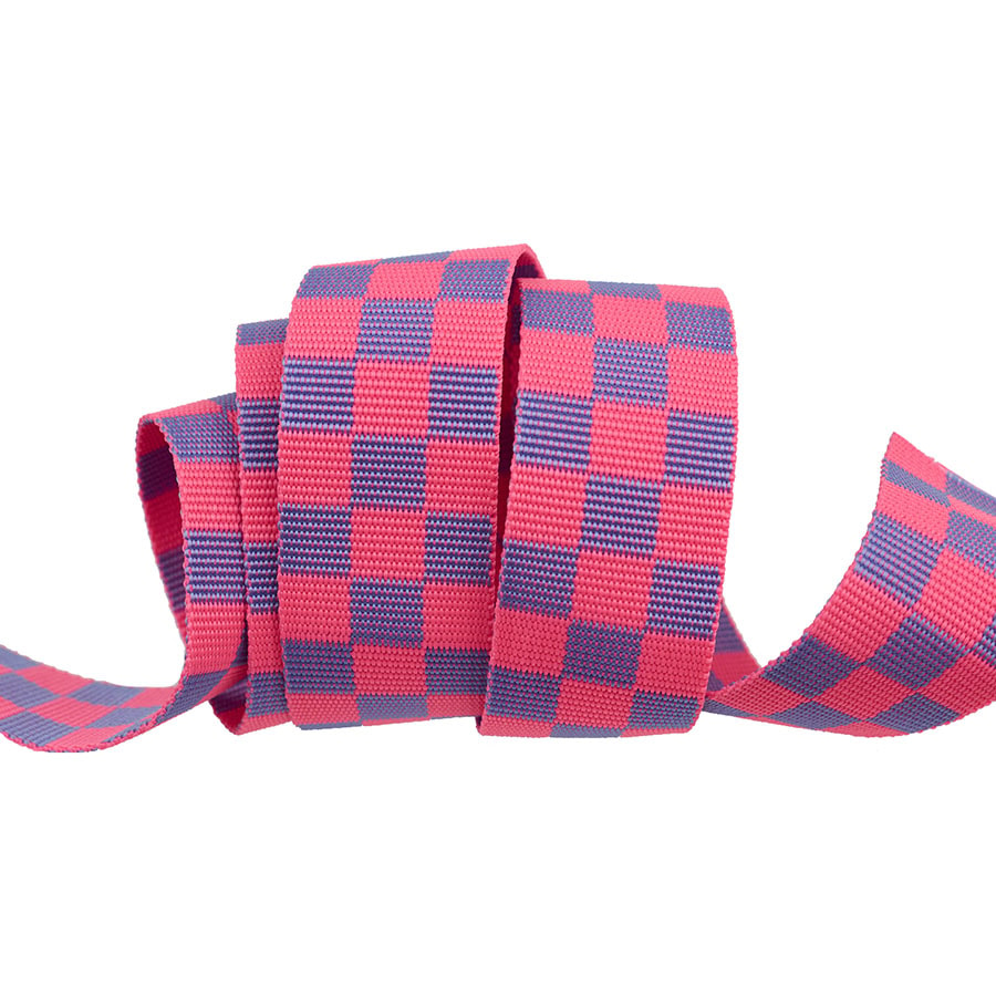 Tula Pink Untamed Webbing - Check Please - Nova 1-1/2"