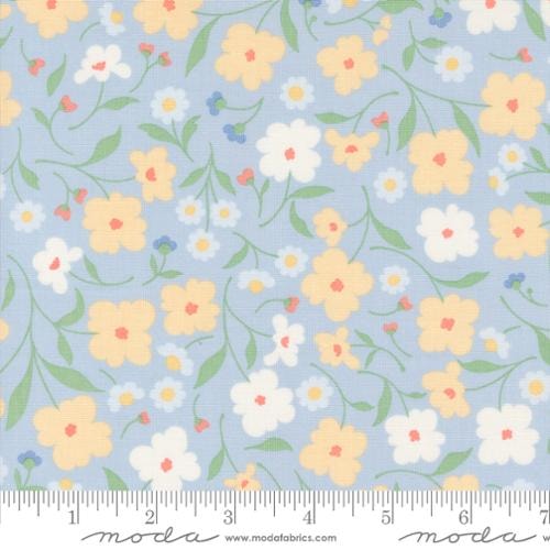 Wallpaper Floral - Powder Blue